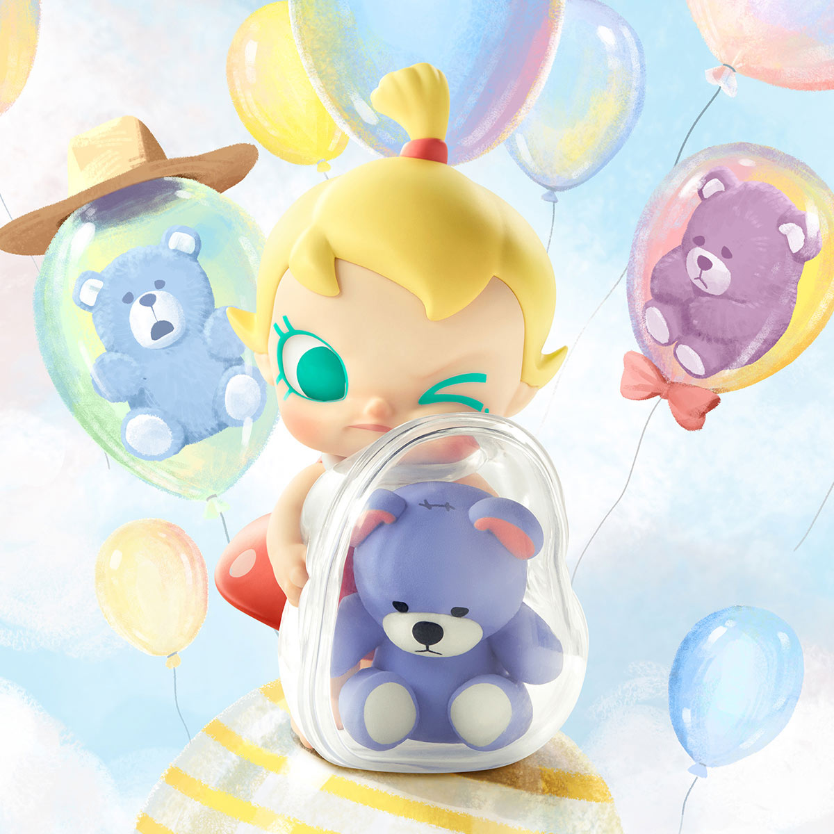 POP MART Baby Molly My Huggable Discovery Series Figures