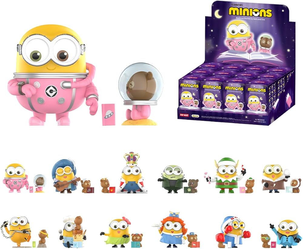 POP MART Minions Bedtime Stories by Bob and Tim Series Figures (Blind Box)