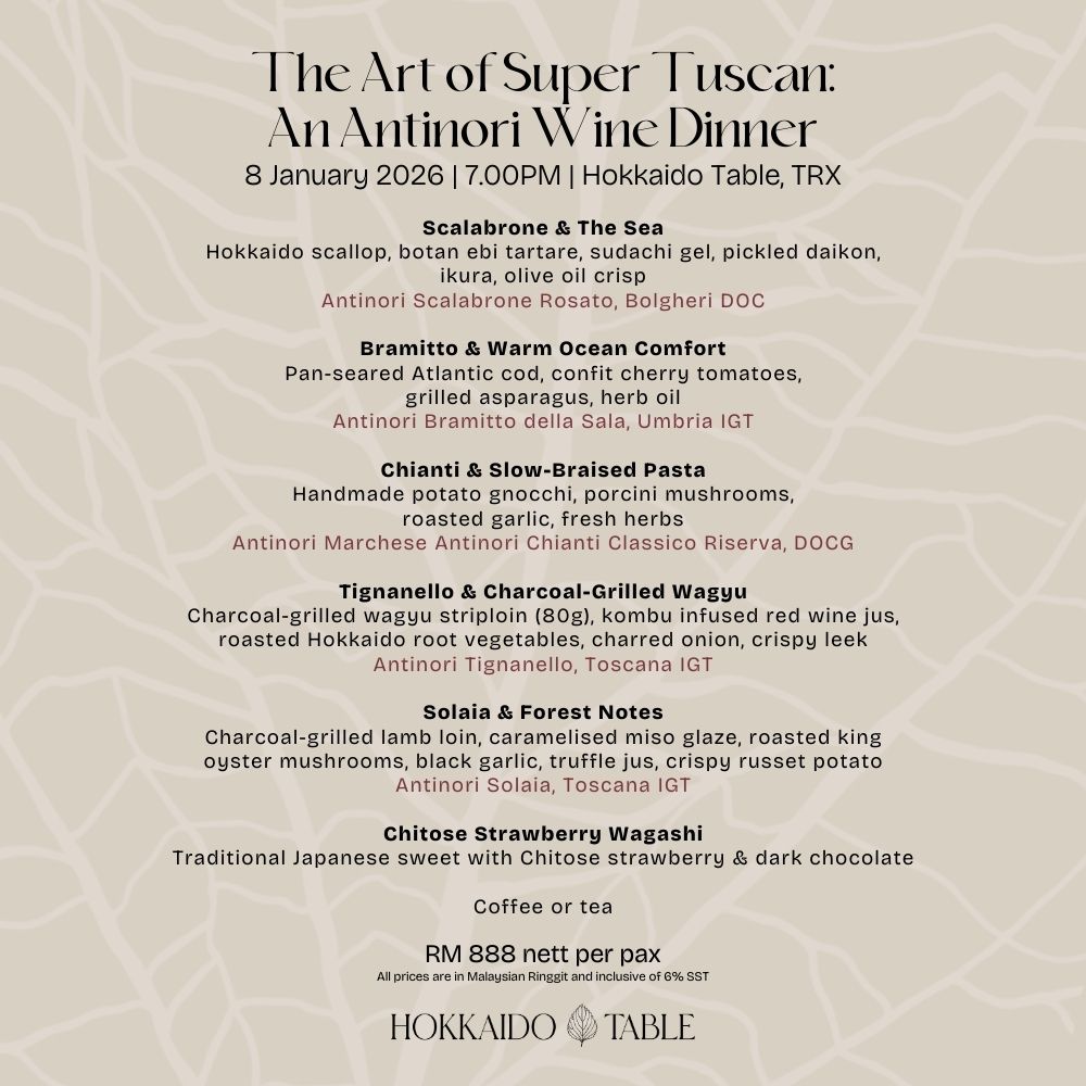 Chef’s Table: The Art of Super Tuscan — An Antinori Wine Dinner