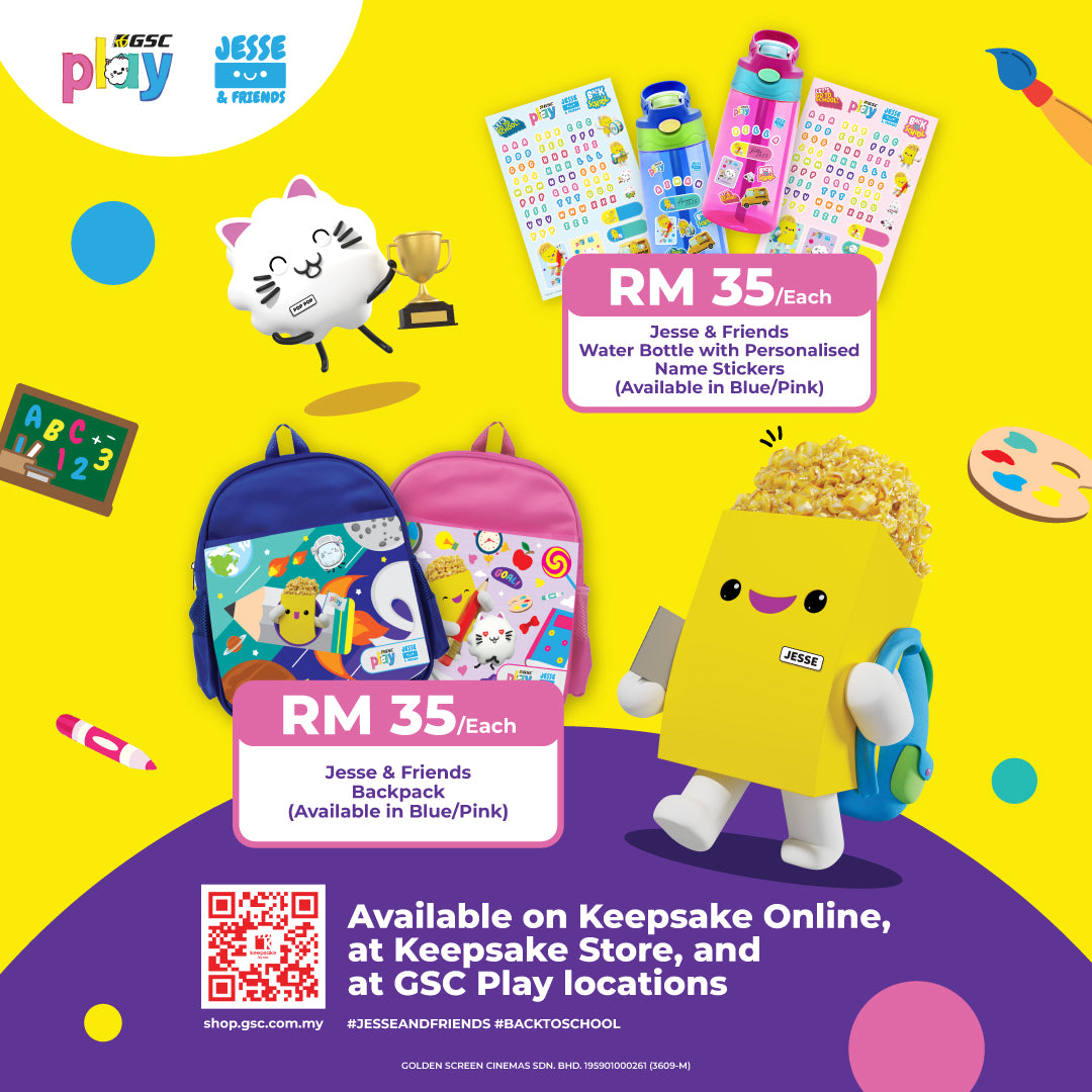 Jesse & Friends Backpack, Water Bottles & Stickers!