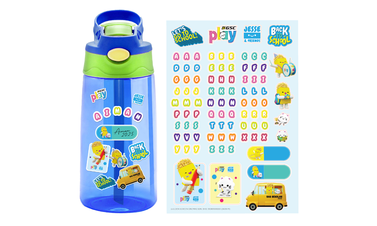 Jesse & Friends Backpack, Water Bottles & Stickers!