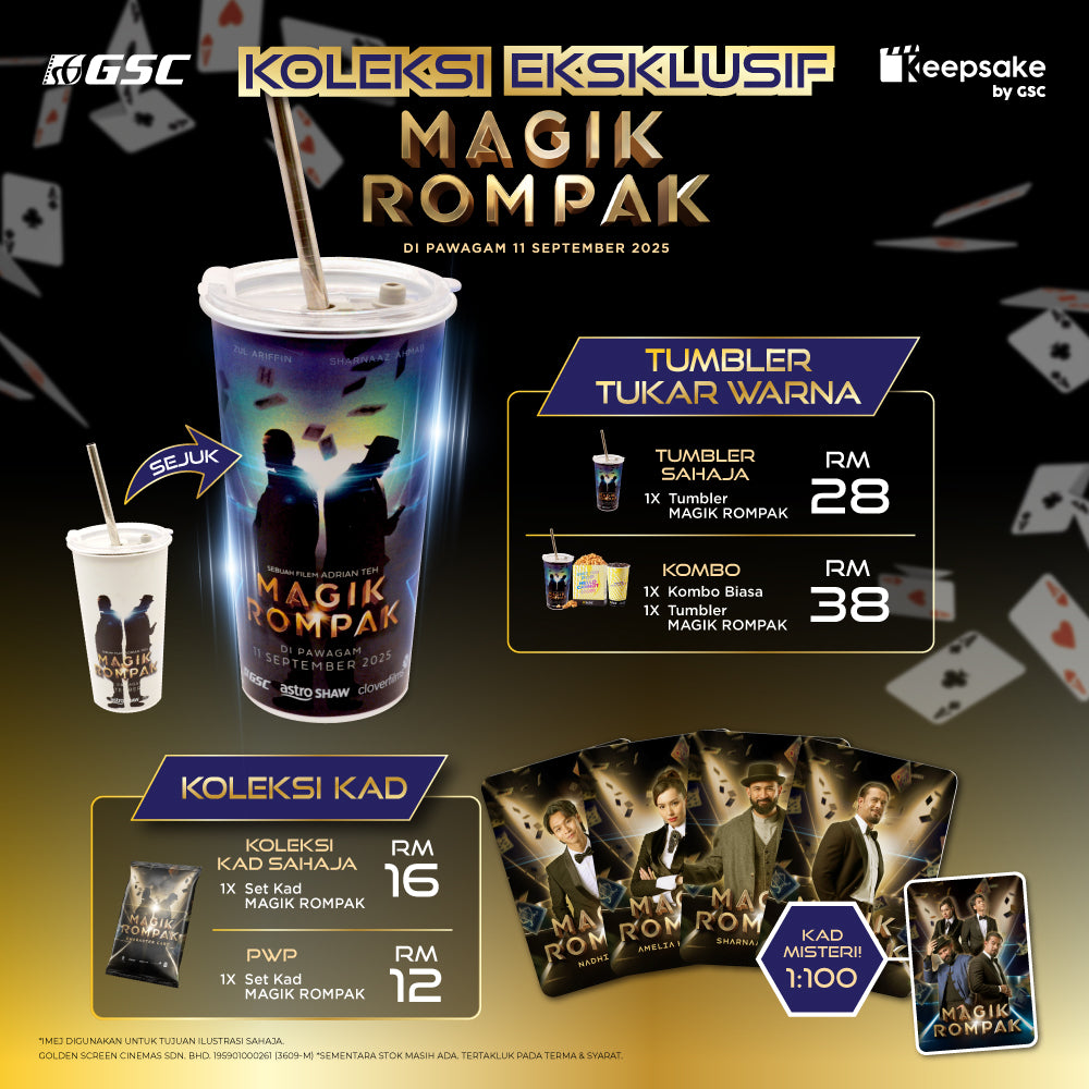 GSC Exclusive Magik Rompak Colour-Changing Tumbler & Card Set