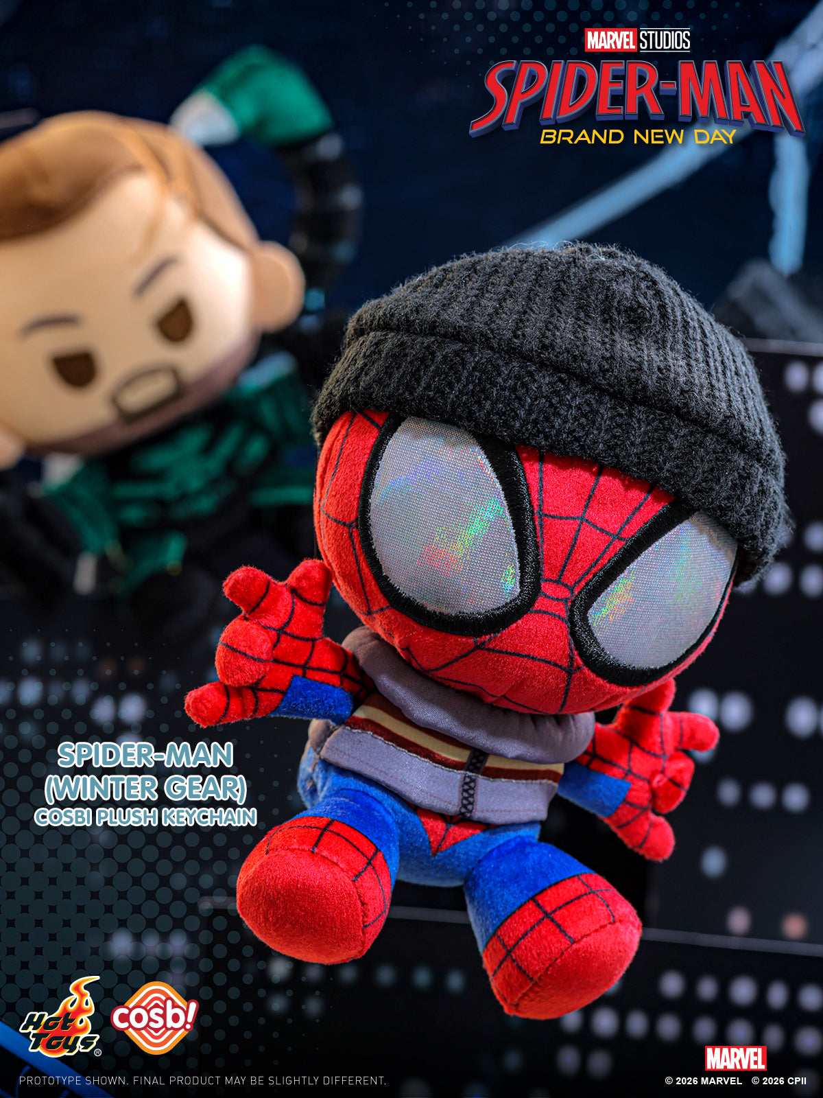 Hot Toys Cosbi Spider-Man Plush Keychain Blind Box (Assorted)
