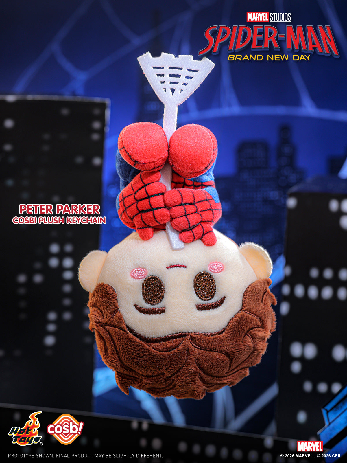 Hot Toys Cosbi Spider-Man Plush Keychain Blind Box (Assorted)