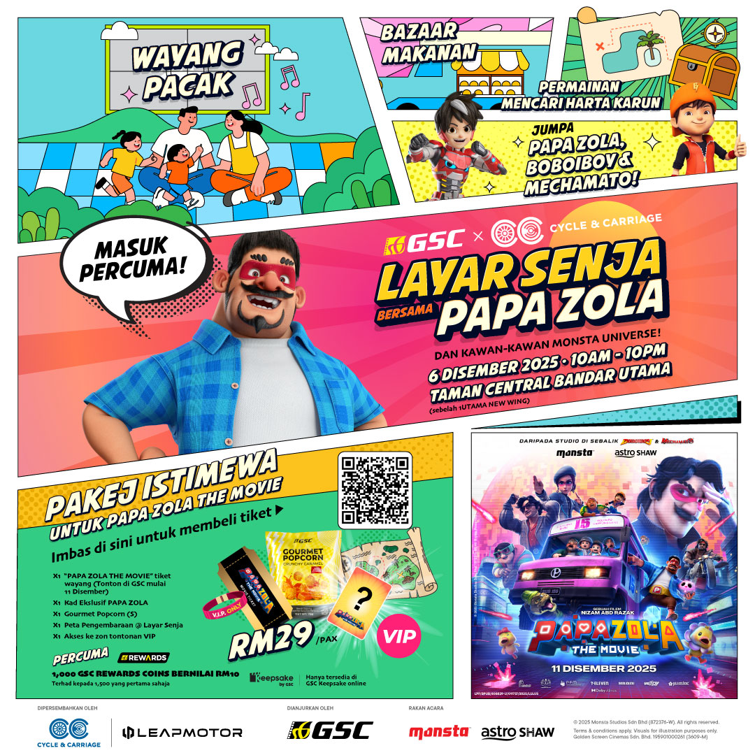 GSC x Cycle & Carriage Layar Senja Bersama Papa Zola