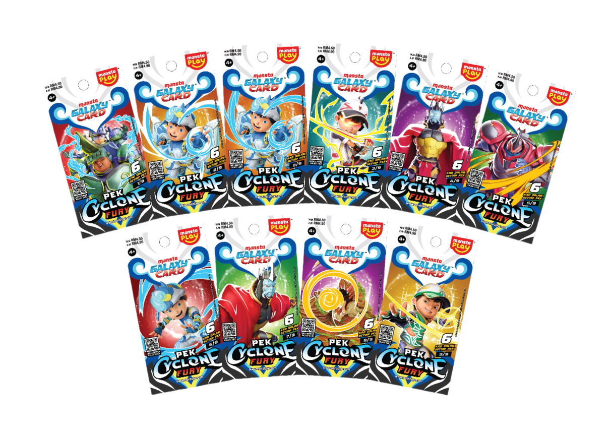 Pek Cyclone Fury – MONSTA Galaxy Card Set (Per Pack)