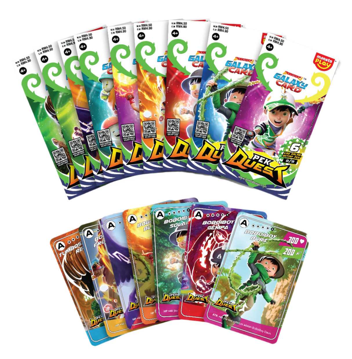 Pek Quest – BoBoiBoy Galaxy Card Set (Per Pack)