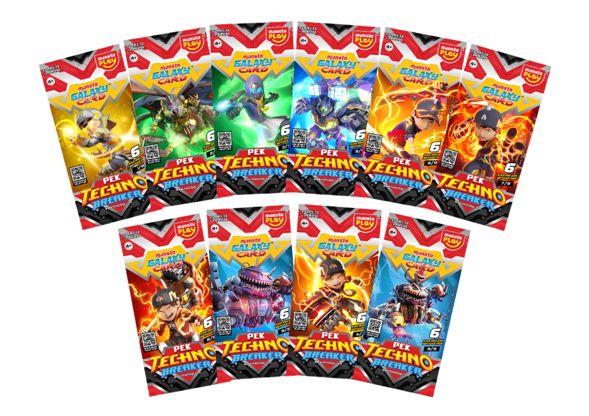 MONSTA Galaxy Card: Pek Techno Breaker (Per Pack)