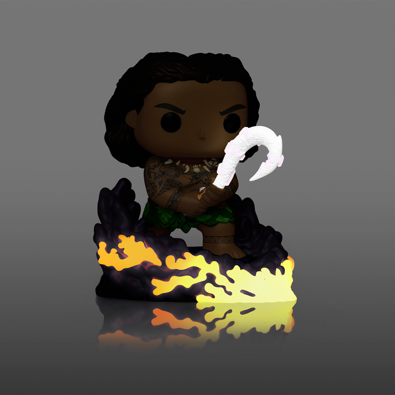 FUNKO POP! Disney: Moana (Maui Glow In the Dark), Moana with Pua, Kotu, Hei Hei with Coconut & Moana with Heart of Te Fiti (Glow)