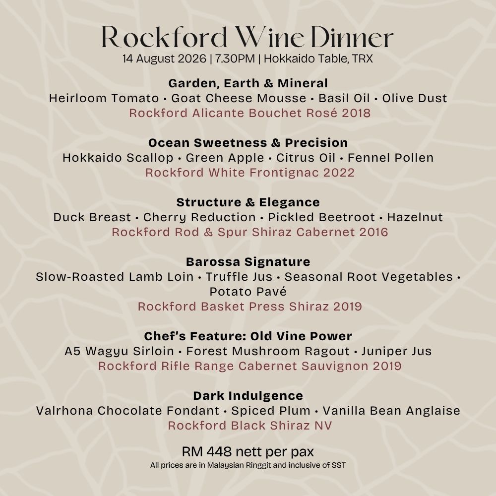 Chef's Table: Rockford Wine Pairing Dinner