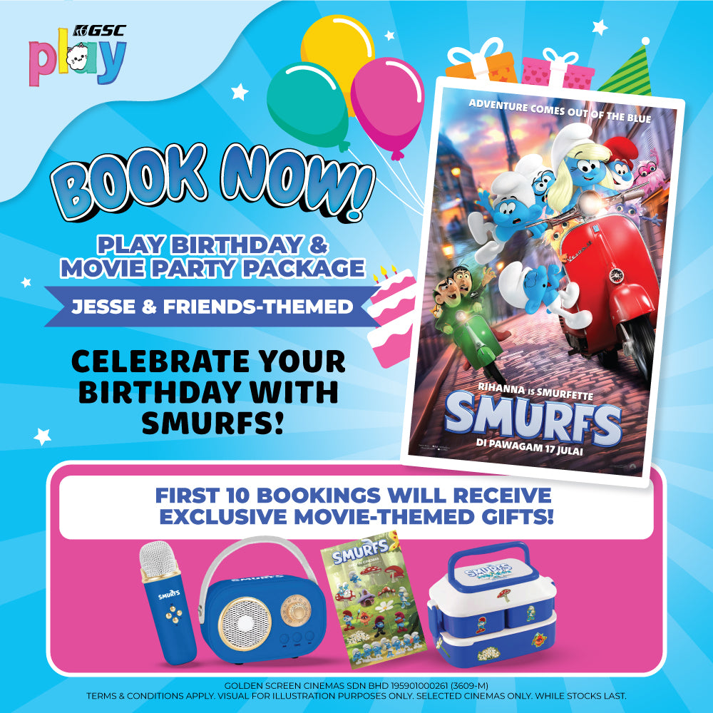 GSC Play Birthday & Movie Party Package (Jesse & Friends Theme)