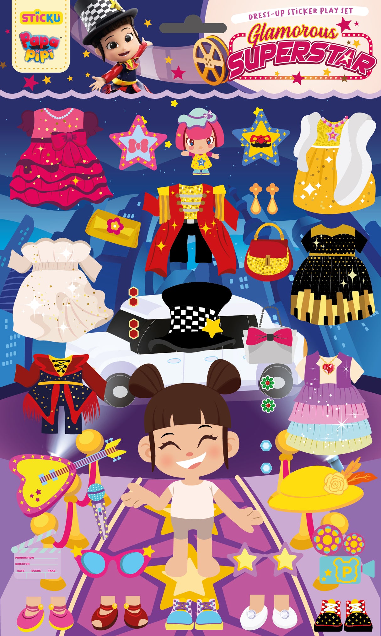 MONSTA Sticku Papa Pipi-Perfect for Scrapbooks, Gifts & Crafts