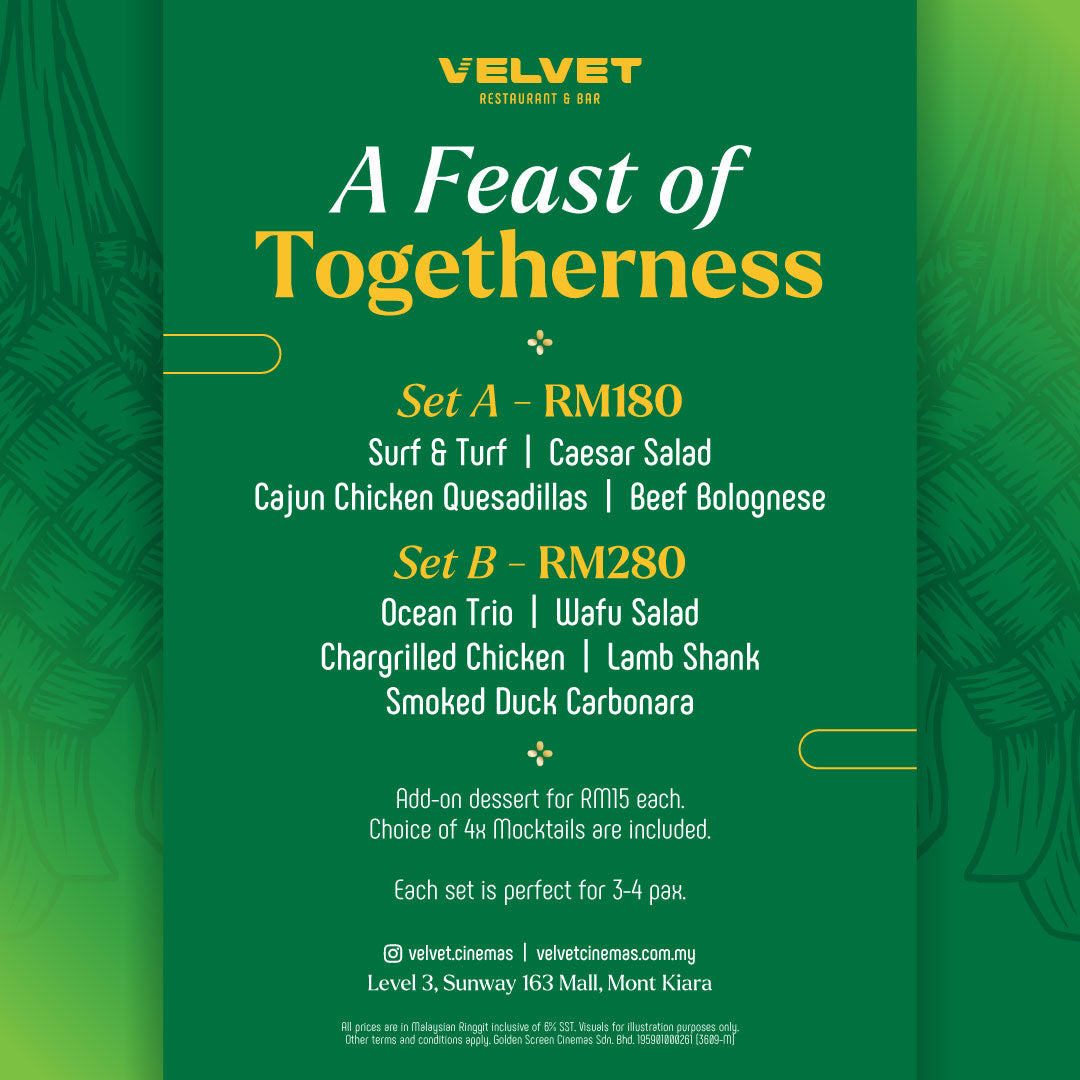 A Feast of Togetherness at Velvet Restaurant & Bar, Sunway 163 Mall