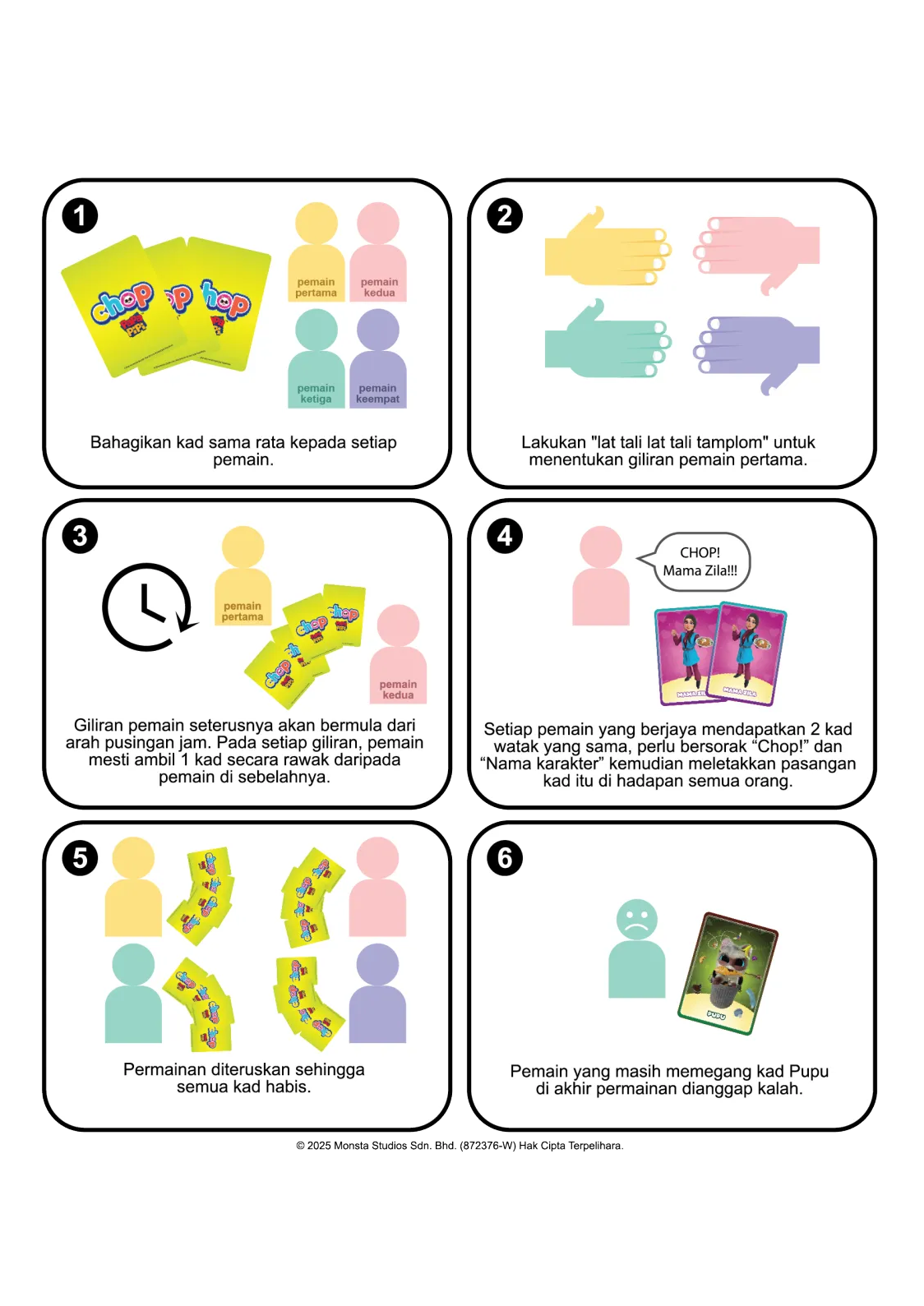 MONSTA Chop Papa Pipi Playing Card