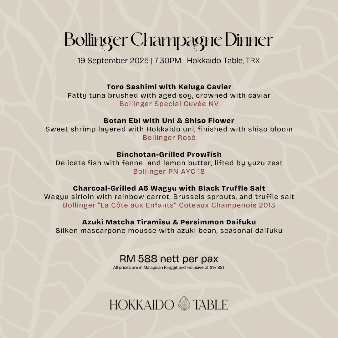 Bollinger Pairing Dinner