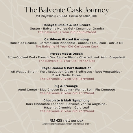 Chef's Table: The Balvenie Cask Journey