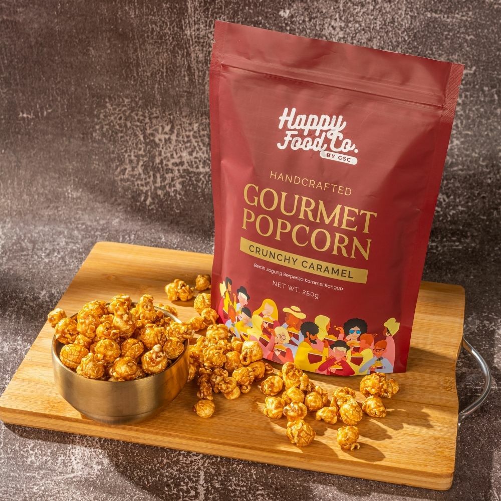 Crunchy Caramel Gourmet Popcorn by Happy Food Co