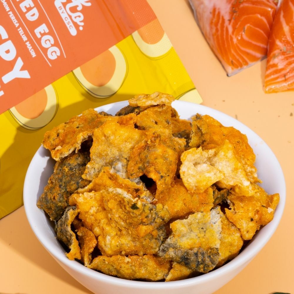 Crispy Salmon Skin (Salted Egg) by Happy Food Co - ONLINE PROMO: RM15! (NP: RM19)