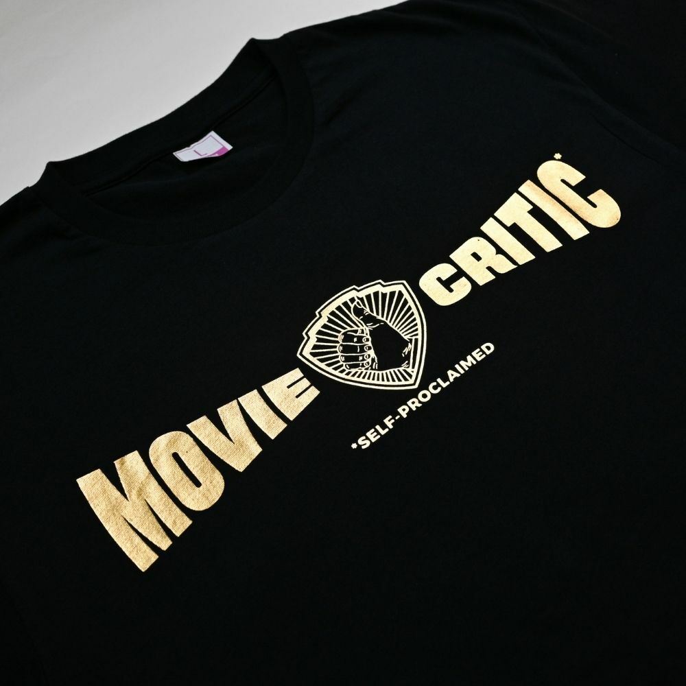 #JomWayang Collection - "Movie Critic" Special Edition Gold Foil Print T-Shirt