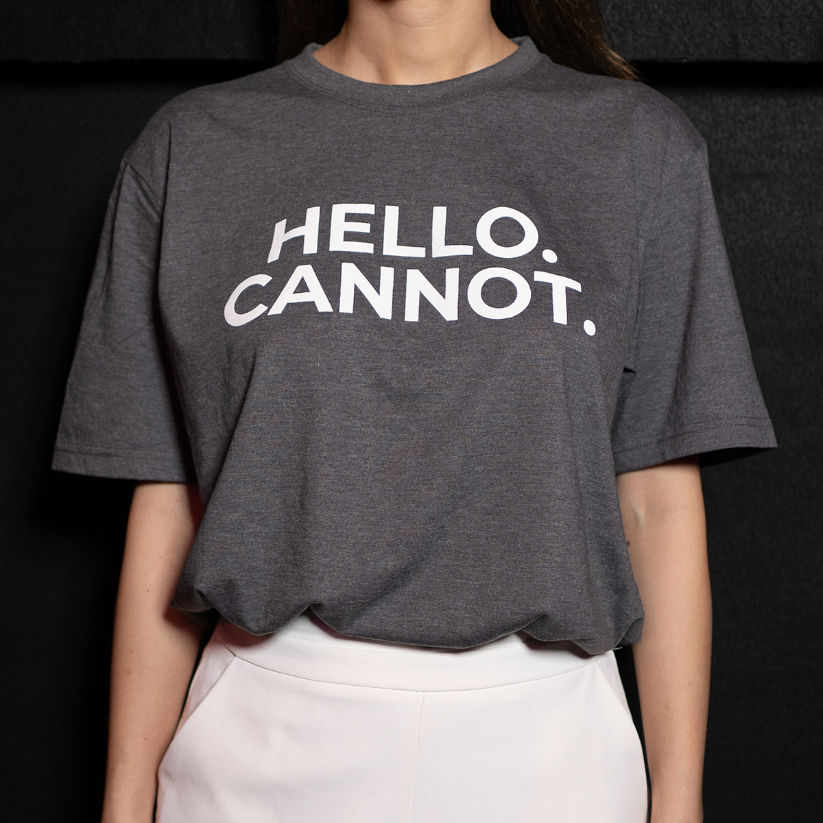 #GSCAdmin T-shirt: Hello. Cannot. T-Shirt (Grey)