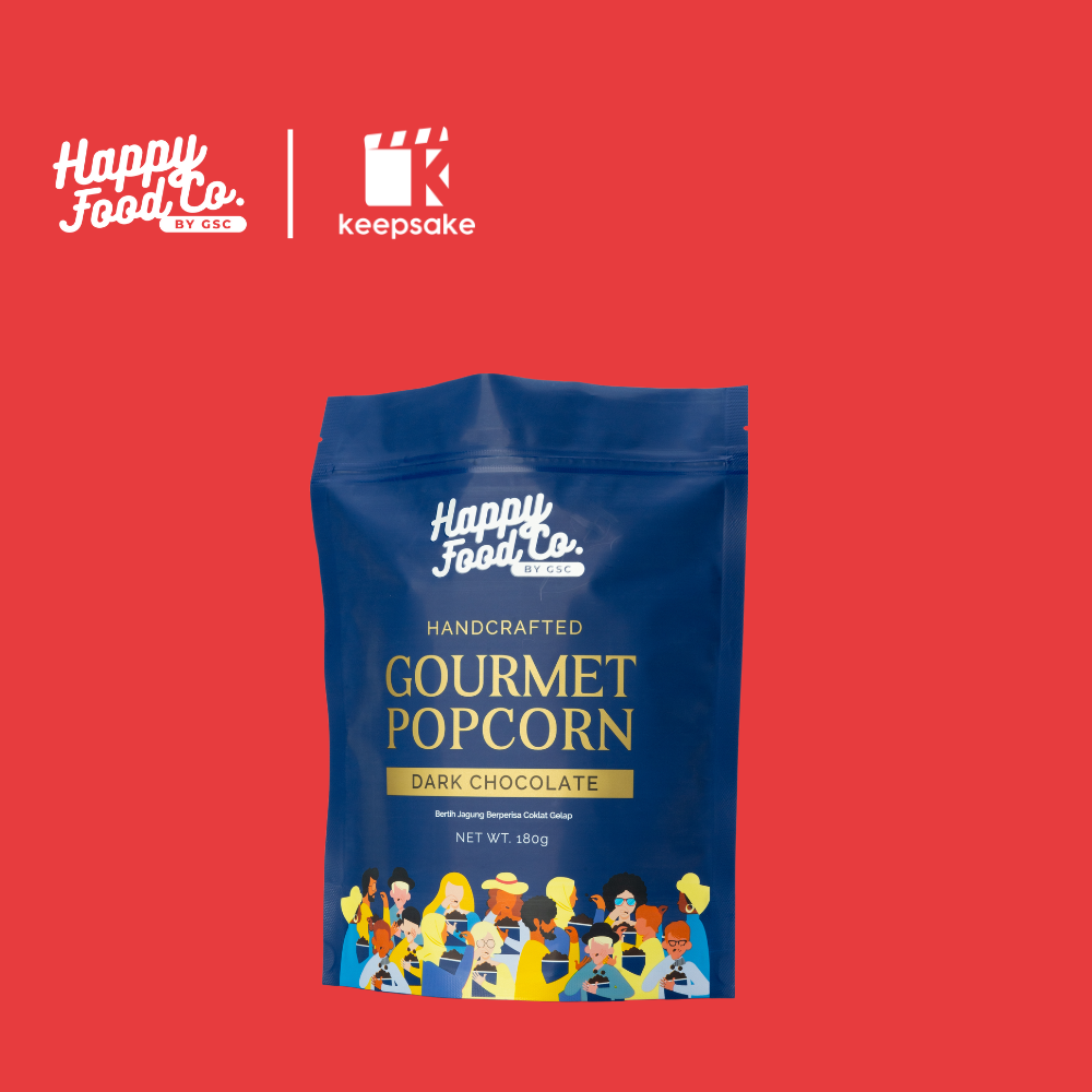 Happy Food Co Dark Chocolate Gourmet Popcorn