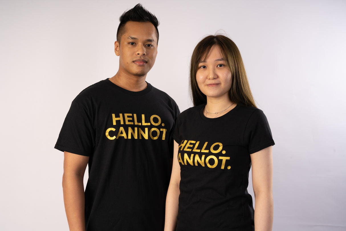 #GSCAdmin Hello. Cannot. T-Shirt Women Gold Foil