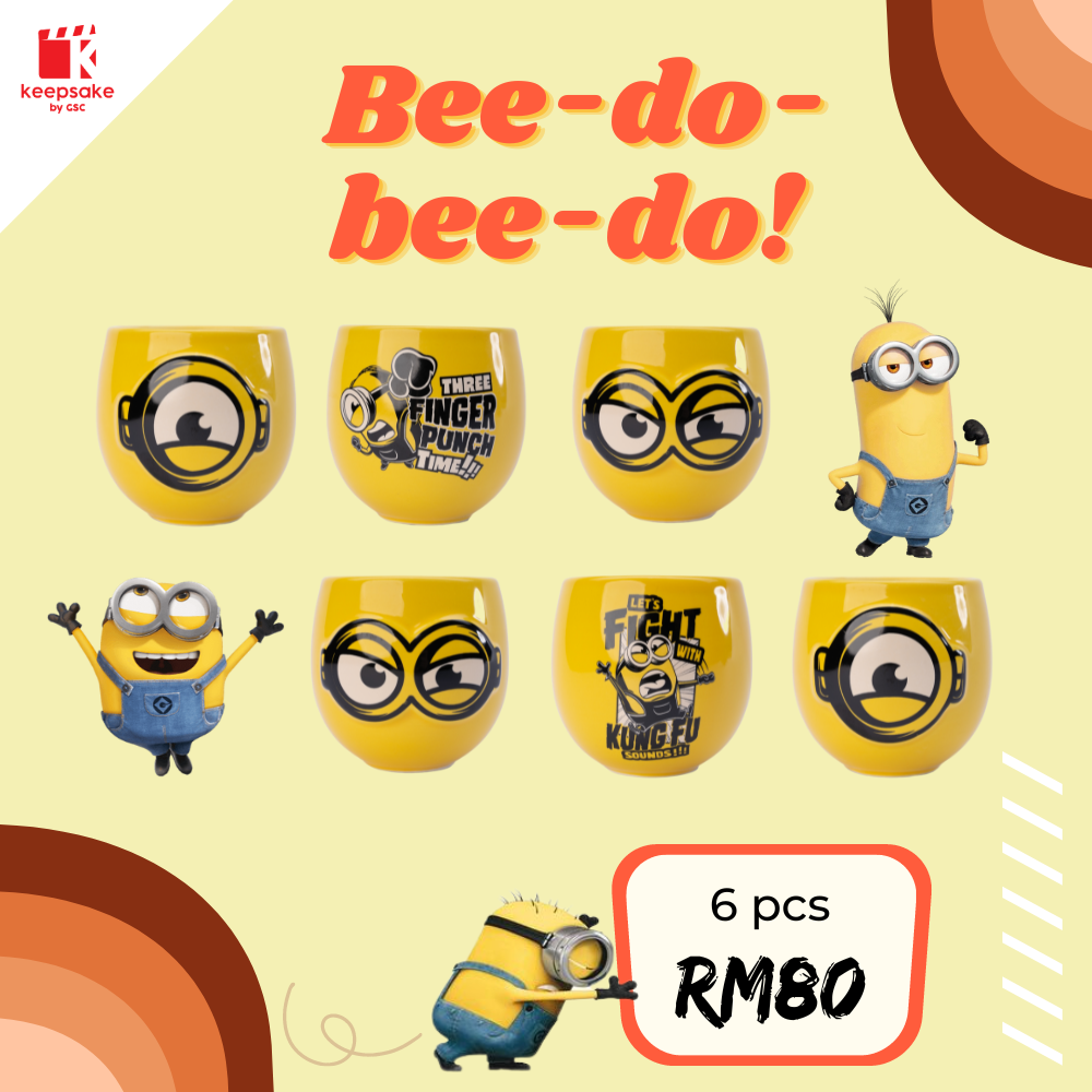 Minions: The Rise of Gru Ceramic Cups (6 pcs) - Random Picked by Seller