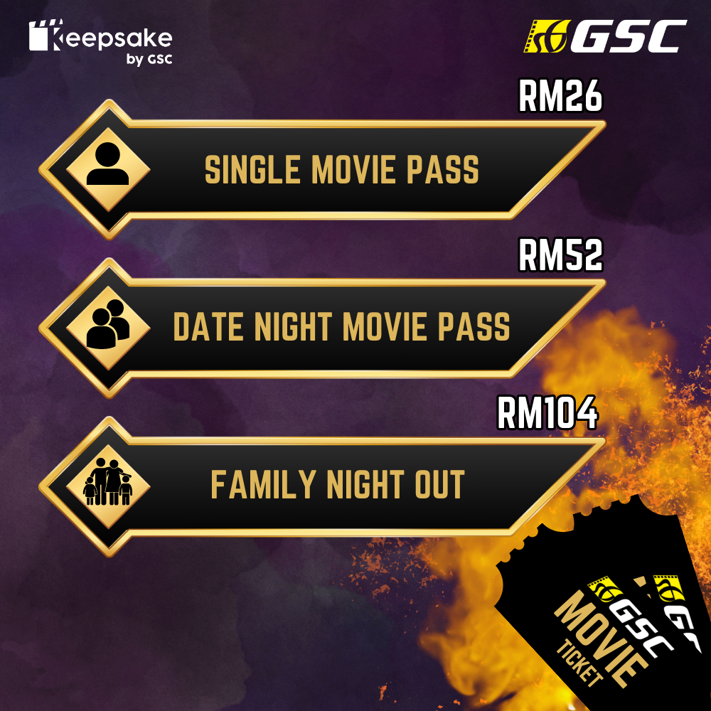 GSC 2D Movie Tickets (Digital) – KEEPSAKE by GSC