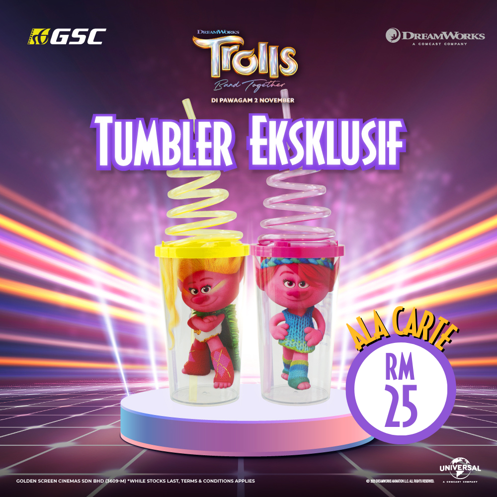 Trolls 3 Movie Spiral Cup