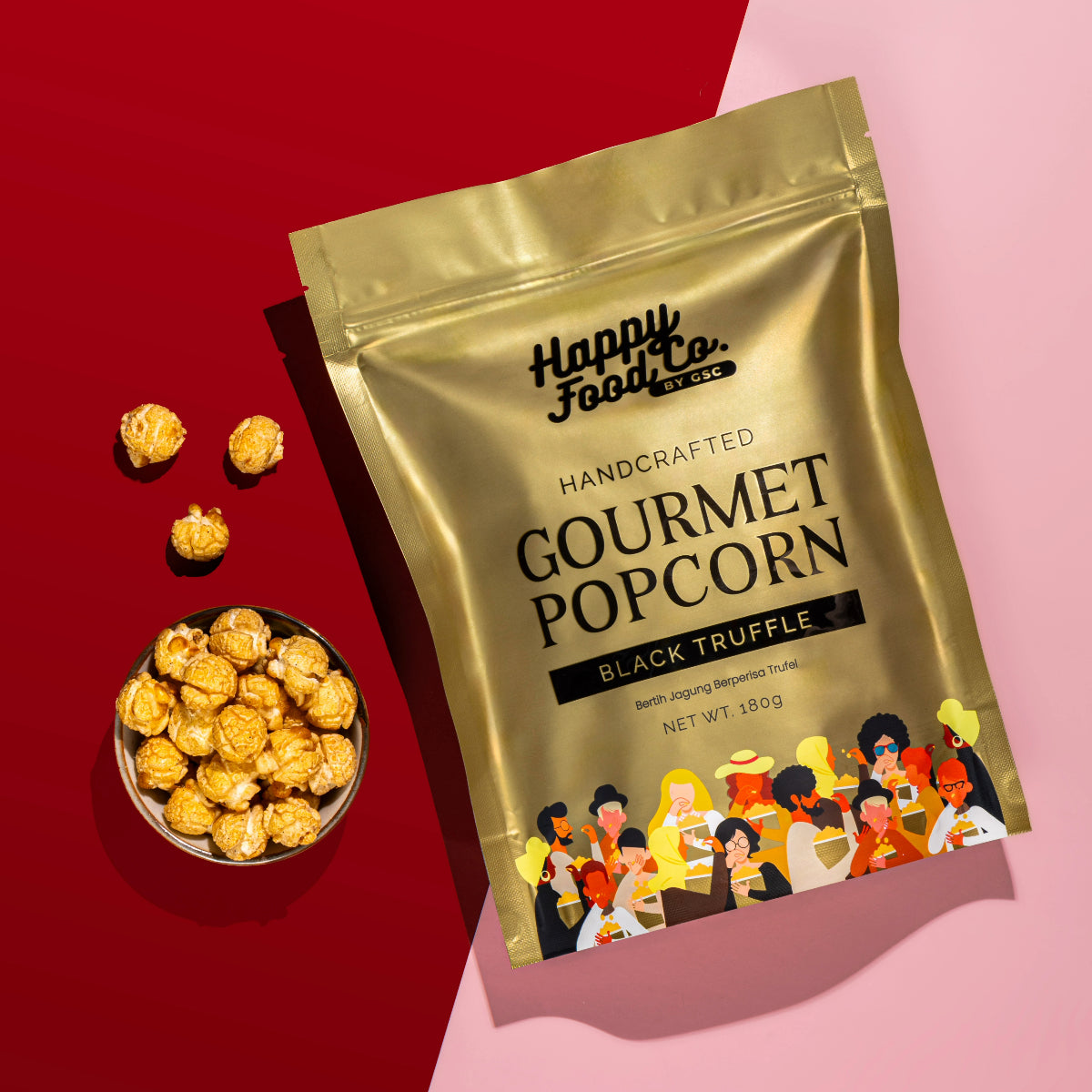 Happy Food Co - Gourmet Popcorn Black Truffle