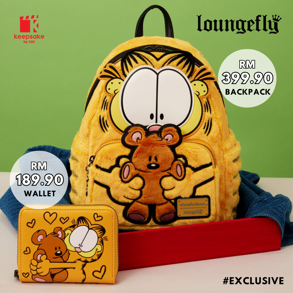 Loungefly - Garfield & Pooky Plush Cosplay Mini Backpack and Wallet