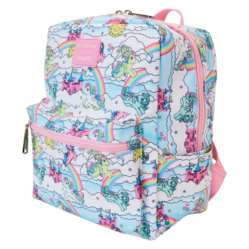 Loungefly : My Little Pony Sky Scene All-Over Print Nylon Square Mini Backpack