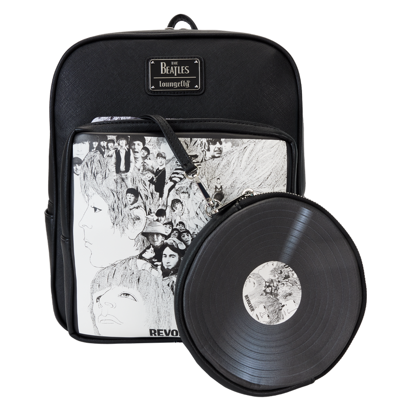 Loungefly : The Beatles Revolver Album Cover Mini Backpack with Record Coin Bag