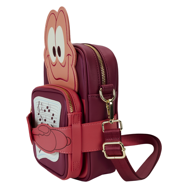 Loungefly : The Little Mermaid 35th Anniversary Sebastian Crossbuddies™ Cosplay Crossbody Bag with Coin Bag