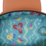 Loungefly : The Little Mermaid 35th Anniversary Sebastian Crossbuddies™ Cosplay Crossbody Bag with Coin Bag