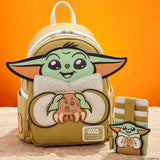 Loungefly : The Mandalorian Grogu & Crabbies Cosplay Mini Backpack