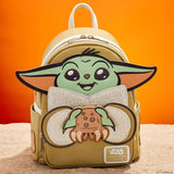 Loungefly : The Mandalorian Grogu & Crabbies Cosplay Mini Backpack