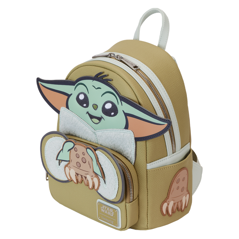 Loungefly : The Mandalorian Grogu & Crabbies Cosplay Mini Backpack