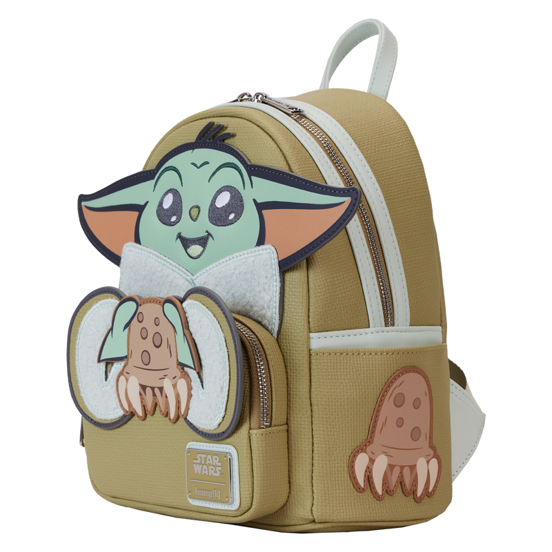 Loungefly : The Mandalorian Grogu & Crabbies Cosplay Mini Backpack