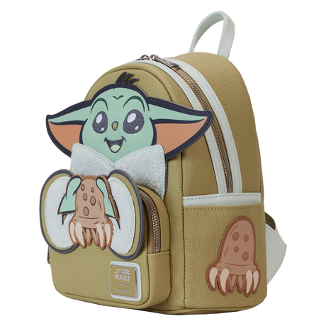 Loungefly : The Mandalorian Grogu & Crabbies Cosplay Mini Backpack