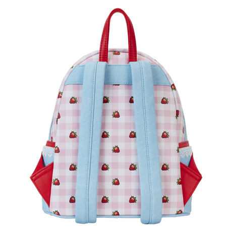 Loungefly : Strawberry Shortcake Denim Pocket Mini Backpack