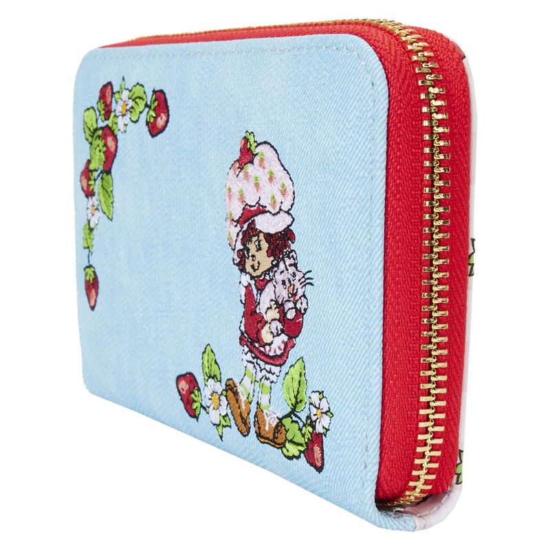 Loungefly : Strawberry Shortcake Denim Zip Around Wallet