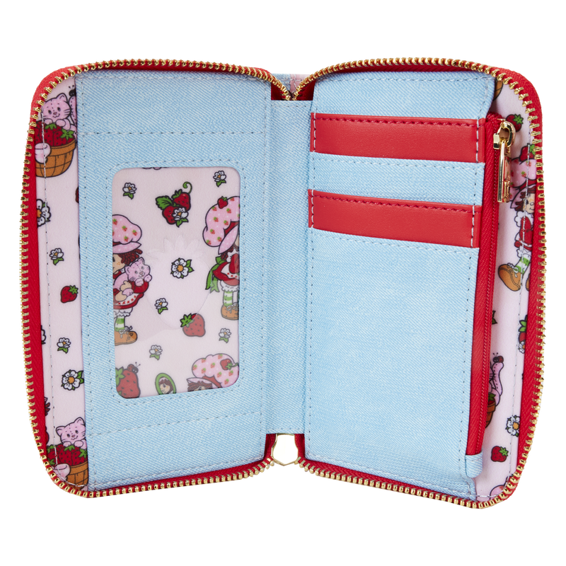 Loungefly : Strawberry Shortcake Denim Zip Around Wallet