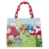 Loungefly : The Smurfs™ Village Life Canvas Tote Bag