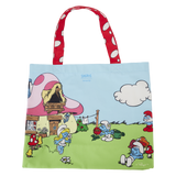 Loungefly : The Smurfs™ Village Life Canvas Tote Bag