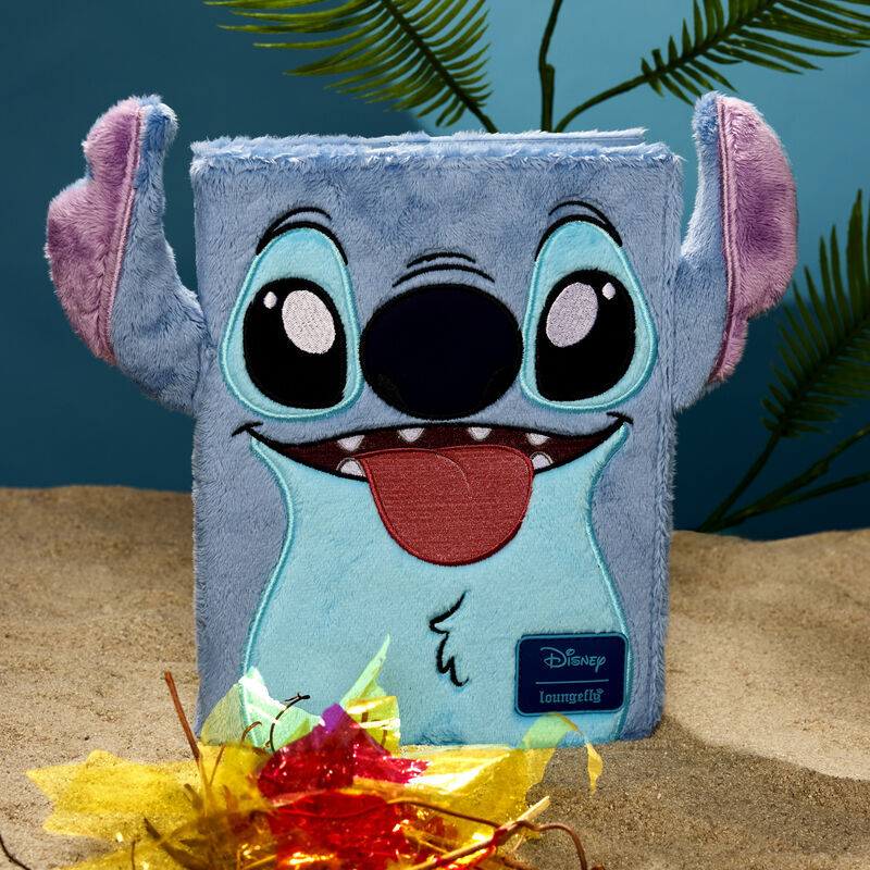 Loungefly : Stitch Plush Sherpa Cosplay Refillable Stationery Journal