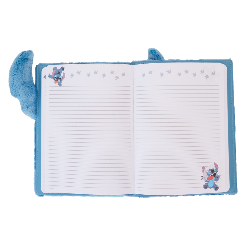 Loungefly : Stitch Plush Sherpa Cosplay Refillable Stationery Journal