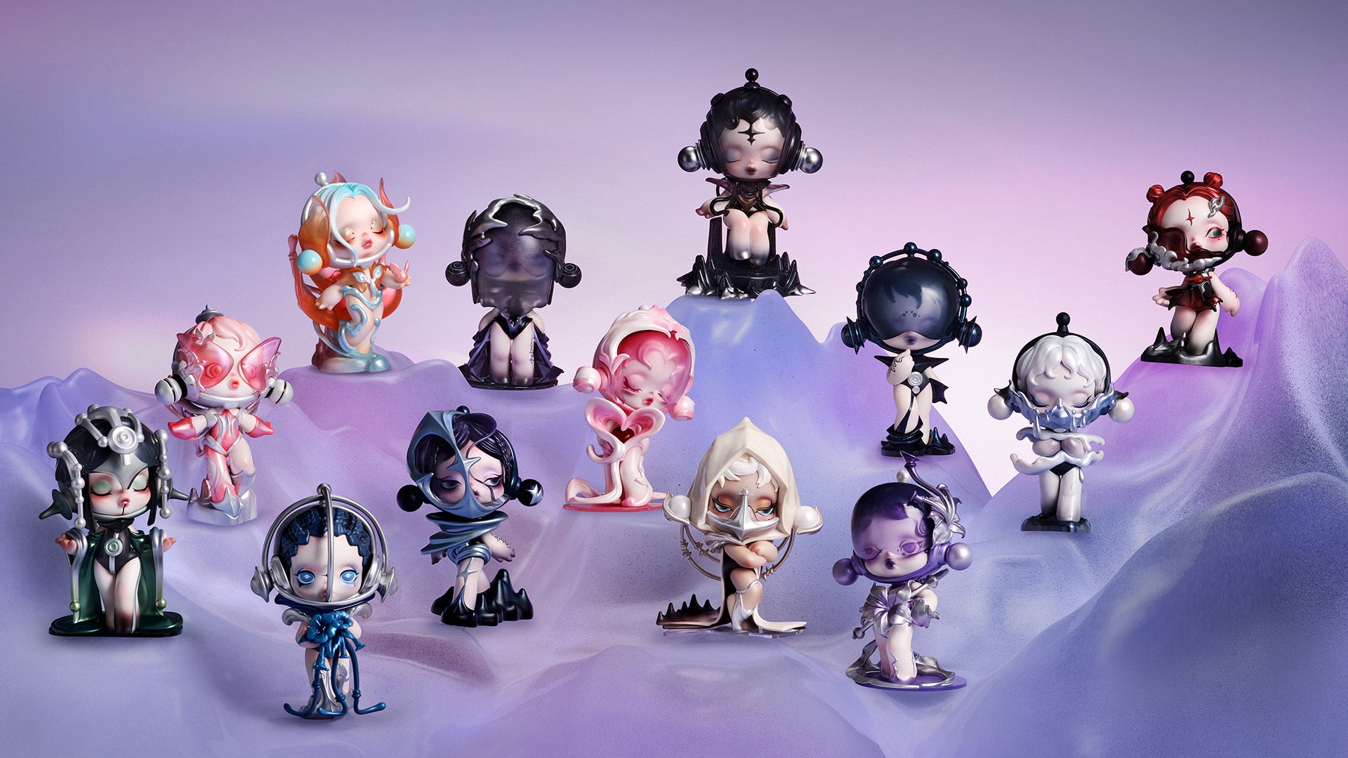 SKULLPANDA The Sound シリーズ 6体セット POP MART SKULLPANDA The Sound Series Figures (Blind Box
