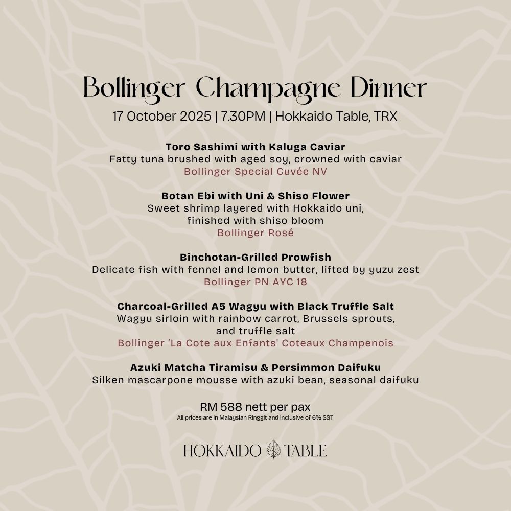 Bollinger Champagne Dinner