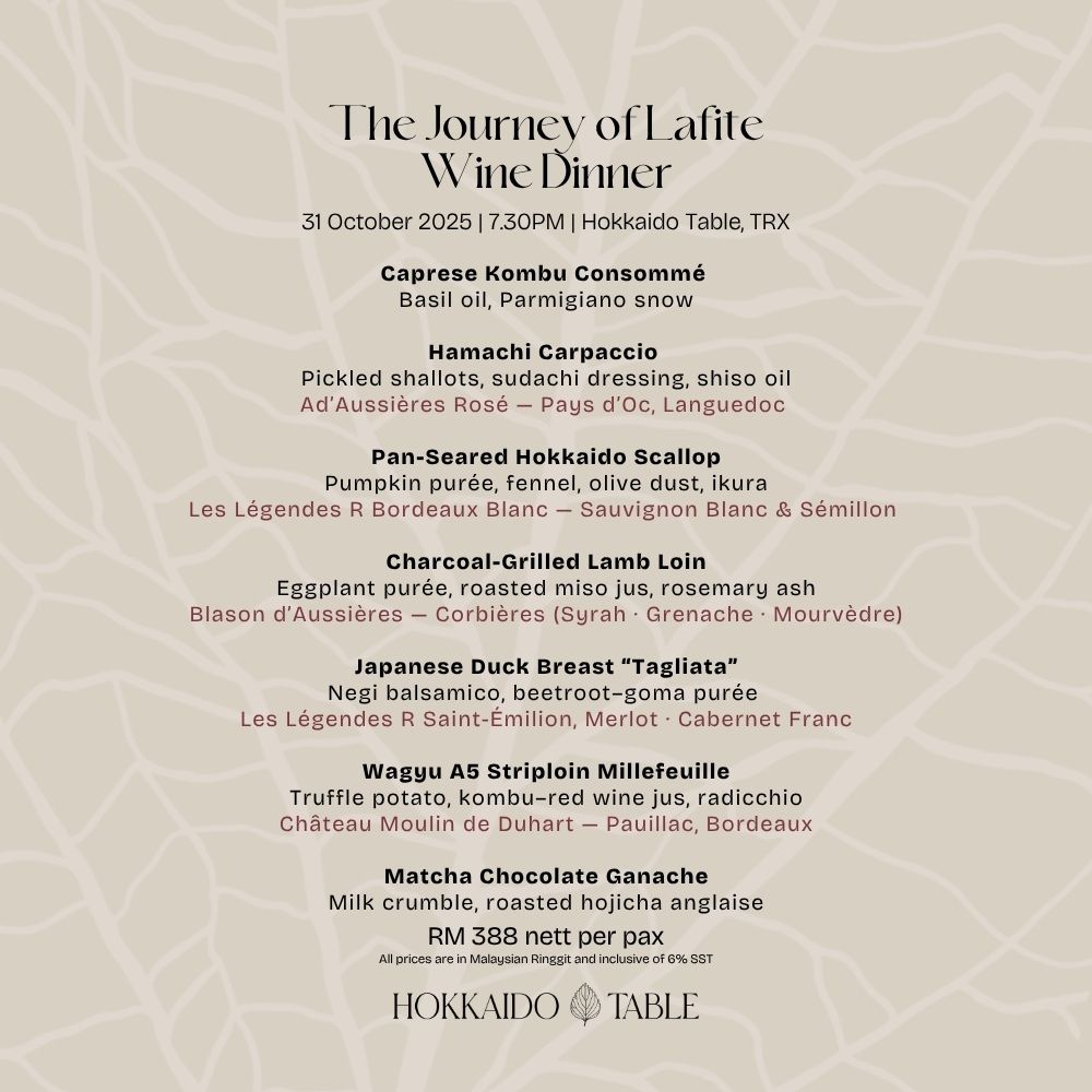 The Journey of Lafite Pairing Dinner